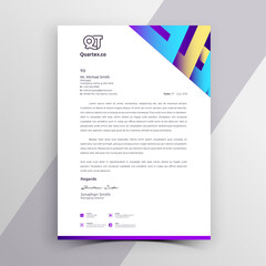 Modern Vector Letterhead Pad Template