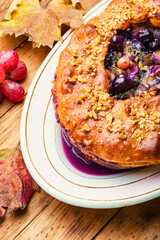 Schiacciata with grapes