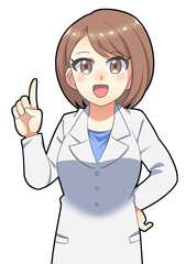 アドバイスをする医者