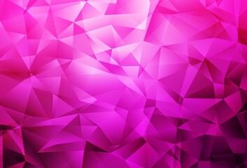 Obraz premium Light Pink vector polygon abstract layout.