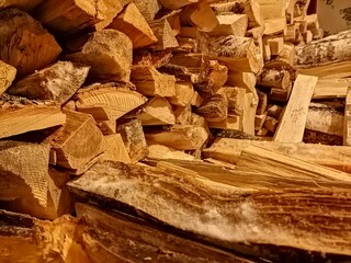 Obraz na płótnie Canvas stack of firewood