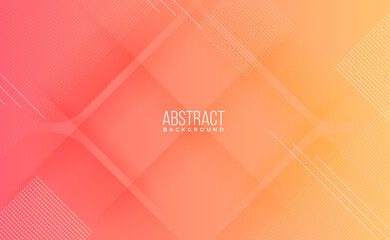 Modern professional peach orange vector Abstract Technology business background wallpaper with lines and shadows