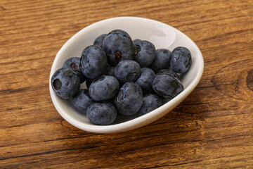 Ripe sweet tasty blueberries heap