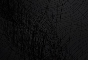 Dark Gray vector backdrop with curved lines.