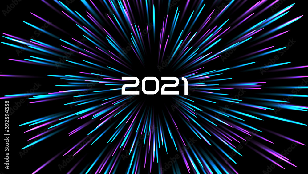 Poster blue color design with a burst. vector