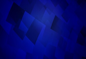 Dark BLUE vector backdrop with rhombus.