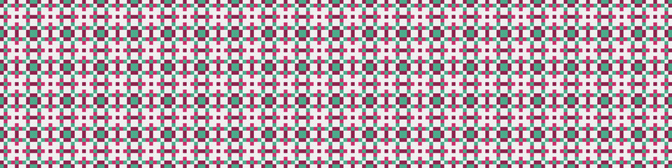 Fototapeta premium Abstract Cross Pattern Dots Logo generative computational art illustration