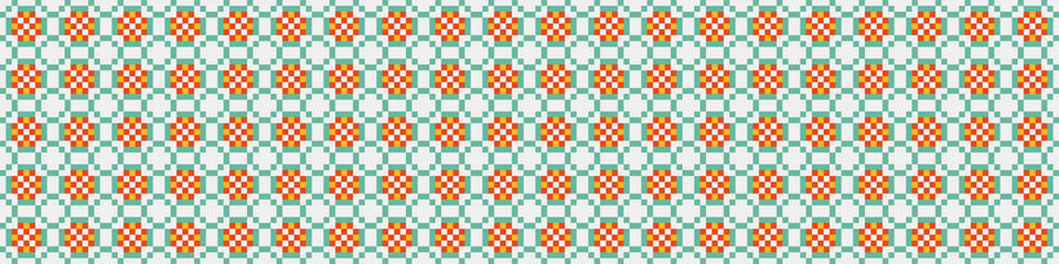 Abstract Cross Pattern Dots Logo generative computational art illustration