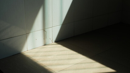 Obraz premium Beautiful, light and shadow from window in the morning