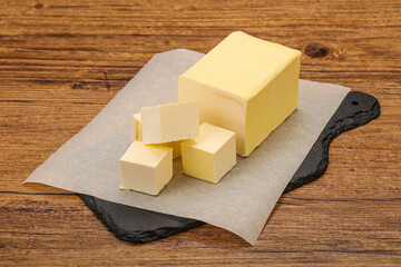 Dairy natural yellow butter piece