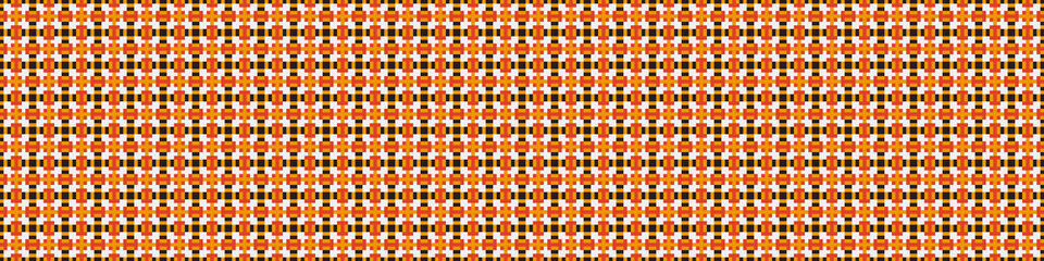 Fototapeta premium Abstract Cross Pattern Dots Logo generative computational art illustration