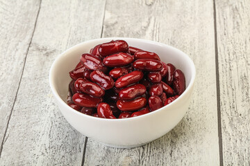 Canned red Kidney in the bowl