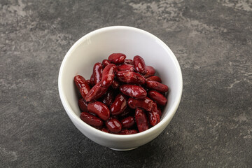 Canned red Kidney in the bowl