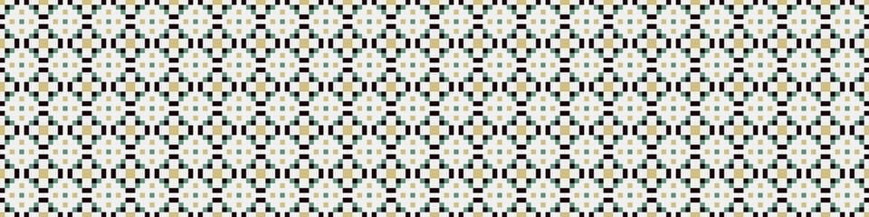 Abstract Cross Pattern Dots Logo generative computational art illustration