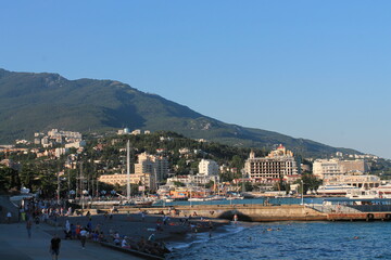 Fototapeta premium view of the port country