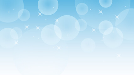 爽やかなきらきら背景イラスト　水色　バブル　清潔なイメージ