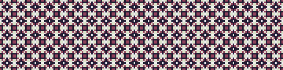 Fototapeta premium Abstract Cross Pattern Dots Logo generative computational art illustration