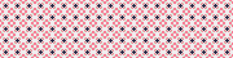 Abstract Cross Pattern Dots Logo generative computational art illustration