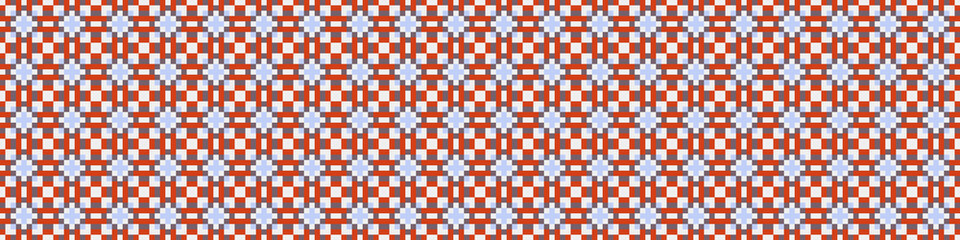 Fototapeta premium Abstract Cross Pattern Dots Logo generative computational art illustration