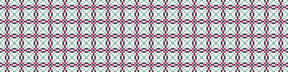 Fototapeta premium Abstract Cross Pattern Dots Logo generative computational art illustration