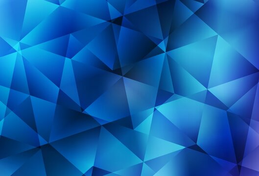 Light BLUE vector low poly texture.