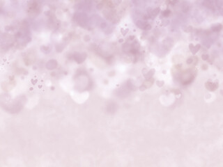 「曇り時々可愛いハート」なフワフワ背景