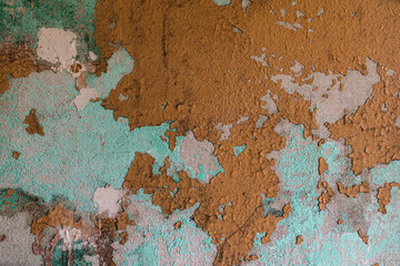 abstract wall background, various old oil paints on the wall, beautiful texture, suitable for background