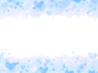 ふわふわ可愛いハートの見出しに使える背景