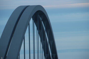 bridge over blue sky
