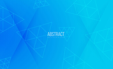 Modern professional blue vector Abstract Technology business background with lines and geometric shapes