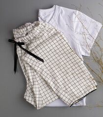 layout of women's nightwear, pajamas, delicate, beautiful, fashionable, comfortable