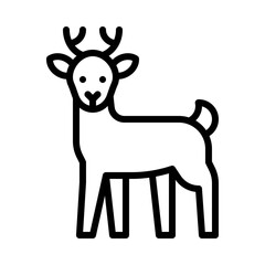 Deer icon, Thanksgiving related vector