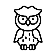 Owl icon, Thanksgiving related vector