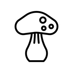 Mushroom icon, Thanksgiving related vector
