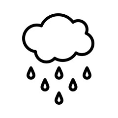 Rain cloud icon, Thanksgiving related vector
