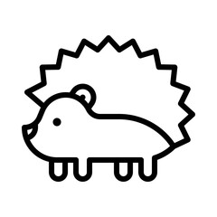 Porcupine icon, Thanksgiving related vector