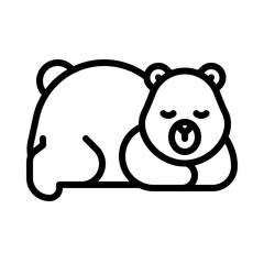 Bear icon, Thanksgiving related vector