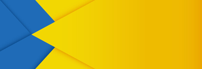 Banner Abstract Modern Vector Design Graphic Background Yellow Blue with Blank Space, EPS10