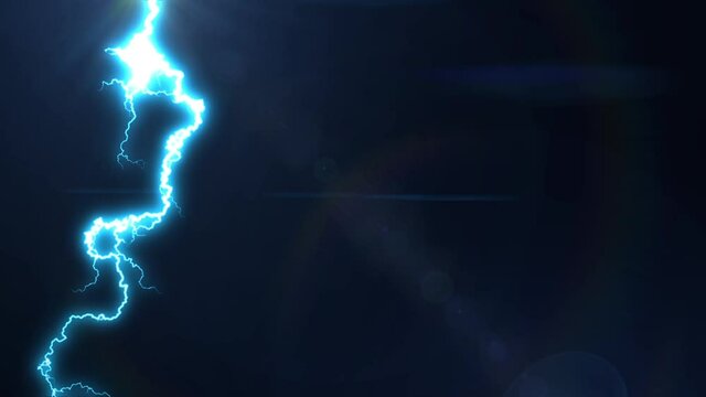 thunder lightning striking effect animation