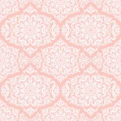 Orient classic pattern. Seamless abstract background with vintage white elements. Orient background. Ornament for wallpaper and packaging