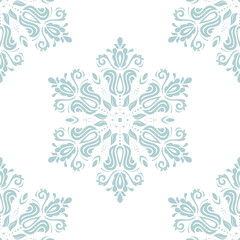 Orient classic blue pattern. Seamless abstract background with vintage elements. Orient background. Ornament for wallpaper and packaging