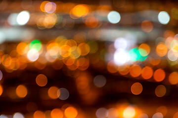 background of defocused lights of the night city