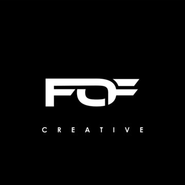FOF Letter Initial Logo Design Template Vector Illustration