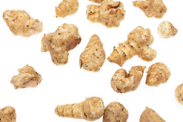 Ginger root isolated on a white