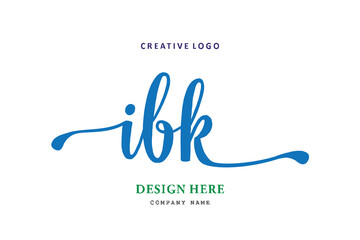 IBK lettering logo is simple, easy to understand and authoritative