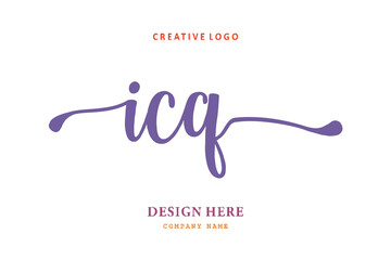 ICQ lettering logo is simple, easy to understand and authoritative
