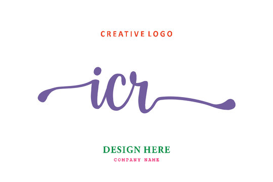 ICR lettering logo is simple, easy to understand and authoritative
