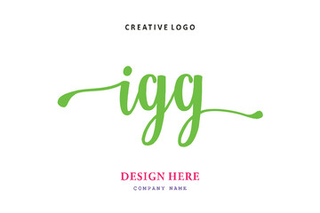 IGG lettering logo is simple, easy to understand and authoritative