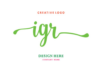 IGR lettering logo is simple, easy to understand and authoritative