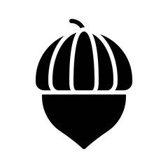 Acorn icon, Thanksgiving related vector
